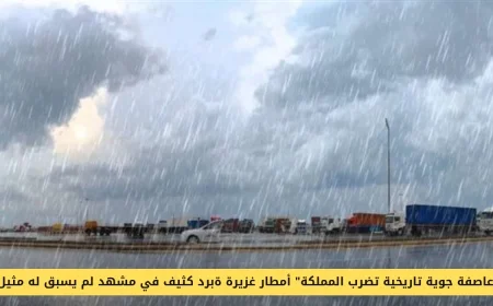عاصفة جوية تاريخية تجتاح المملكة: أمطار غزيرة وبرد كثيف تدمر 7 مناطق، اكتشف إذا كانت مدينتك من المتأثرين