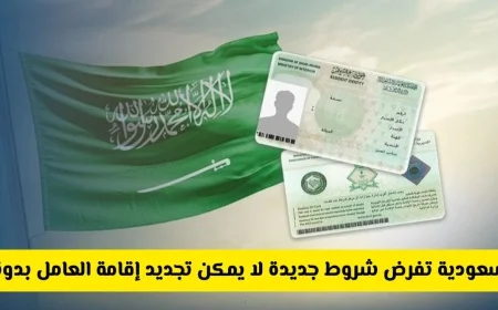 السعودية تعلن شروط جديدة لتجديد إقامة العامل 1447 .. هل أصبحت المهمة أصعب على المقيمين؟