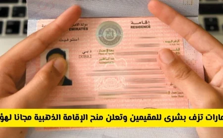 فرصة مذهلة للمقيمين في الإمارات: احصل على الإقامة الذهبية مجانا بالنجاح في هذا الاختبار بتفوق