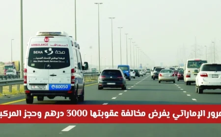 عقوبات شديدة وغرامة 3000 درهم في الإمارات للمخالفين وسحب السيارة بانتظارهم