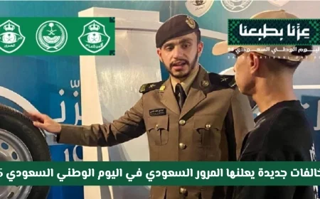 احذر الغرامات الكبيرة: المرور السعودي يعلن مخالفات جديدة في اليوم الوطني السعودي 95