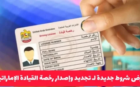 شروط جديدة لإصدار وتجديد رخصة القيادة في الإمارات تضمن تجنب الإلغاء والغرامات