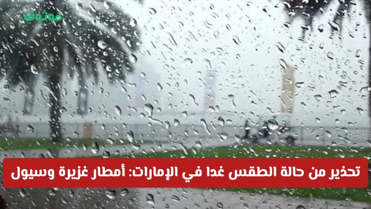 توقعات الطقس في الإمارات: أمطار غزيرة وسيول وضباب تهدد هذه المناطق غداً