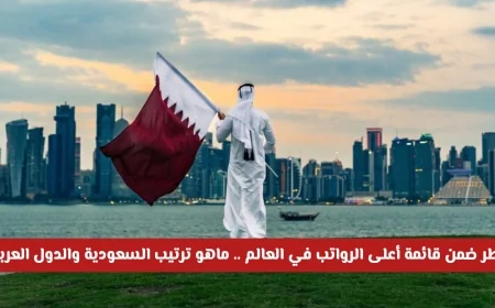قطر تتصدر قائمة الرواتب العالمية 2025 اكتشف ترتيب السعودية والدول العربية الأخرى