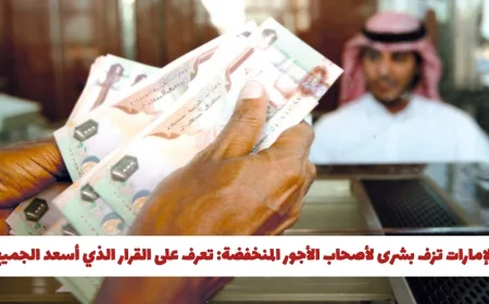 الإمارات تعلن خبرا سارا لأصحاب الأجور المحدودة: اكتشف القرار الذي أبهج الجميع