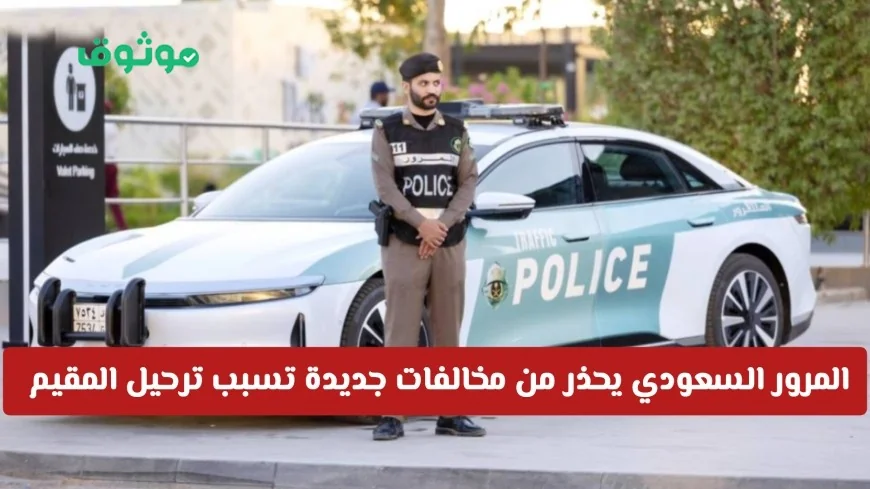 المرور السعودي يحذر المقيمين: تكرار مخالفة المرور الشائعة يؤدي إلى الترحيل الفوري