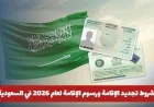 تعرّف على شروط ورسوم تجديد الإقامة في السعودية لعام 2026