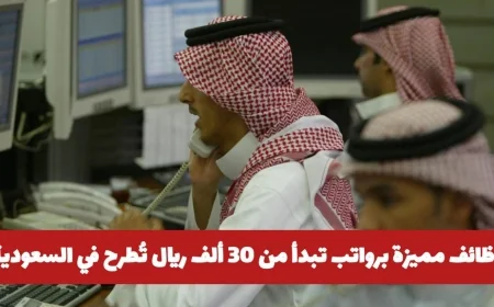فرص توظيف رائعة برواتب مغرية تبدأ من 30 ألف ريال في السعودية لمختلف التخصصات