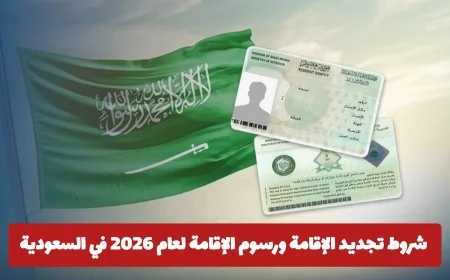 تعرّف على شروط ورسوم تجديد الإقامة في السعودية لعام 2026