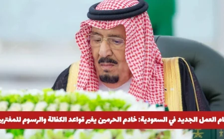 تحديث نظام العمل في السعودية: تغيير قواعد الكفالة والرسوم للمغتربين بواسطة خادم الحرمين