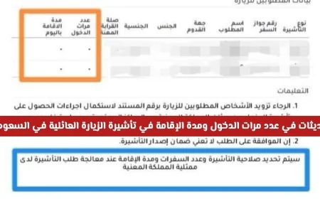 تعديلات جديدة على تأشيرة الزيارة العائلية في السعودية: ما مصير الزيارة المتعددة والمدة المسموح بها؟
