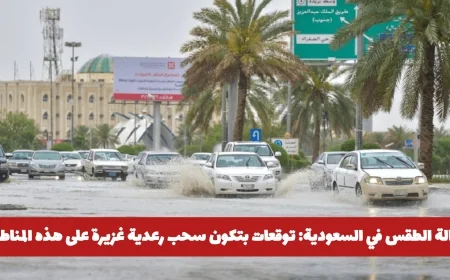 توقعات الطقس في السعودية: سحب رعدية غزيرة تهدد هذه المناطق – تفاصيل التحذير