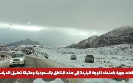 عاجل: تساقط ثلوج غزيرة يدفع وزارة التعليم السعودية لتعليق الدراسة في هذه المناطق