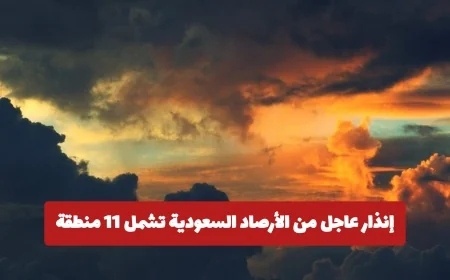 إنذار طارئ من الأرصاد السعودية: تحذيرات أمطار ورياح وضباب تشمل 11 منطقة