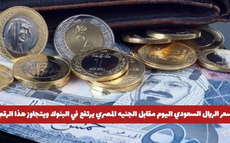 ارتفاع ملحوظ في سعر الريال السعودي اليوم أمام الجنيه المصري بالبنوك يتخطى هذا الرقم