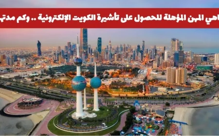 اكتشف المهن المؤهلة للحصول على تأشيرة الكويت الإلكترونية ومدة صلاحيتها والشروط المطلوبة