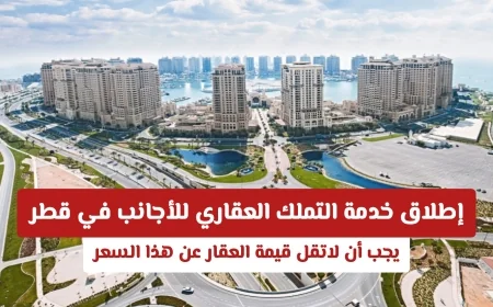 قطر تكشف عن خدمة جديدة لتملك العقارات للأجانب بشرط قيمة محددة للعقار