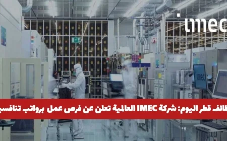 فرص عمل مميزة في قطر: شركة IMEC العالمية تقدم وظائف برواتب تنافسية