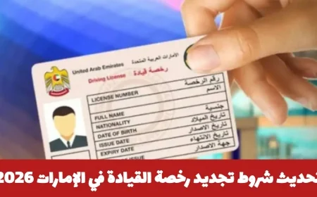 تعرف على تفاصيل تحديث شروط تجديد رخصة القيادة في الإمارات لعام 2026 لتبسيط إجراءات القيادة بكل سهولة