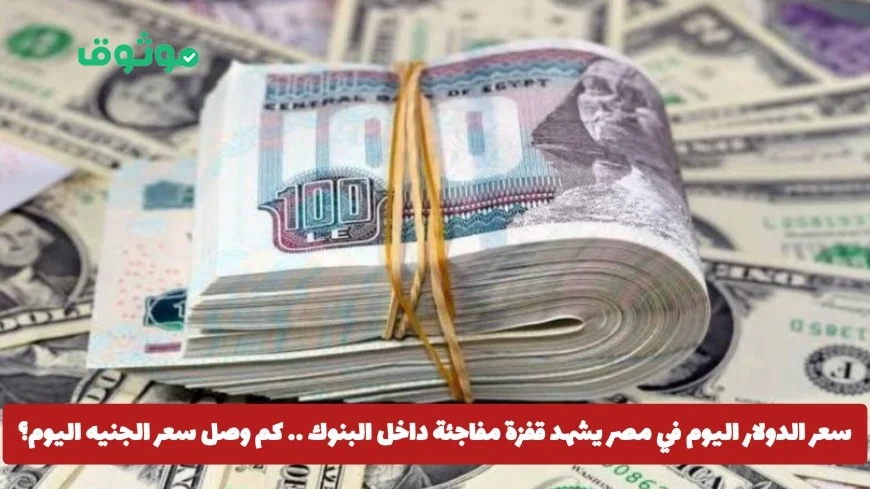 قفزة مفاجئة في سعر الدولار اليوم بالبنوك المصرية تعرف على أحدث سعر للجنيه