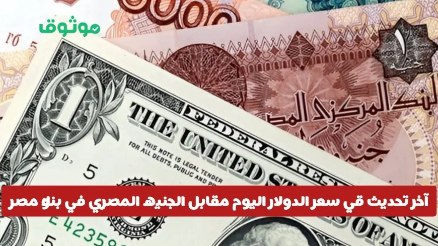 التحديث الأخير لأسعار الدولار اليوم أمام الجنيه المصري في البنوك المصرية