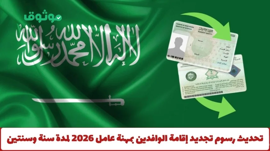 كل ما تود معرفته عن تحديث رسوم تجديد إقامة الوافدين بمهنة عامل لعام 2026 والشروط الجديدة لمدة سنة وسنتين