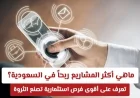 اكتشف أقوى فرص الاستثمار في السعودية: ما هي المشاريع الأكثر ربحاً التي تصنع الثروة؟