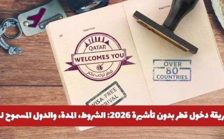 كيف تدخل قطر بدون تأشيرة 2026: تعرف على الشروط والمدة والدول المسموح لها