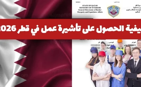 تعرف على خطوات ورسوم الحصول على تأشيرة عمل في قطر 2026 من داخل وخارج البلاد