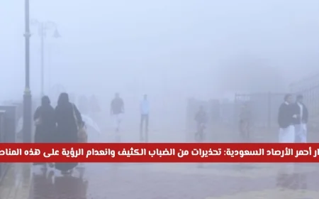 تحذير عاجل من الأرصاد السعودية: ضباب كثيف وانعدام الرؤية في المناطق المستهدفة