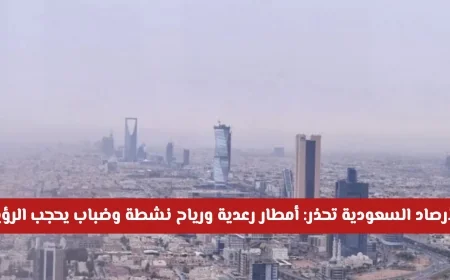 تحذير عاجل من الأرصاد السعودية: أمطار رعدية ورياح نشطة وضباب كثيف على 12 منطقة