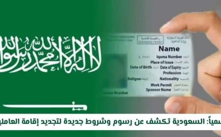 السعودية تعلن عن شروط ورسوم تجديد إقامة العاملين الجديدة التفاصيل الكاملة