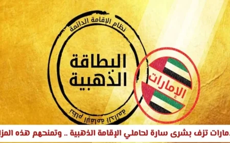 الإمارات تقدم مفاجأة سارة لحاملي الإقامة الذهبية مع مزايا رائعة جداً