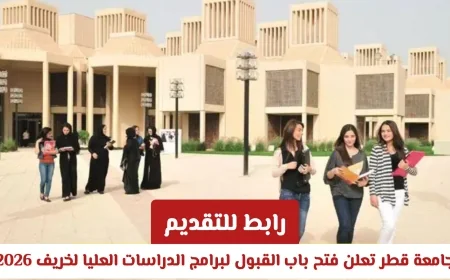 فرص تمويلية للدراسات العليا في جامعة قطر 2026 لجميع الجنسيات