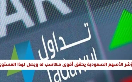 مؤشر تاسي السعودي يسجل أقوى ارتفاع ويصل إلى مستوى قياسي