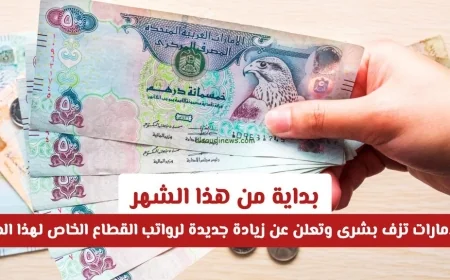 الإمارات تزف بشرى سارة للمواطنين: زيادة جديدة برواتب القطاع الخاص اعتبارًا من هذا الشهر