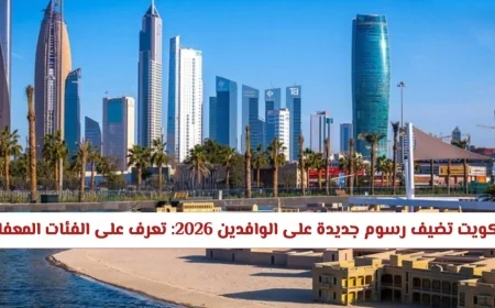 الكويت تكشف عن رسوم جديدة على الوافدين في 2026 واكتشف الفئات المعفاة من الرسوم