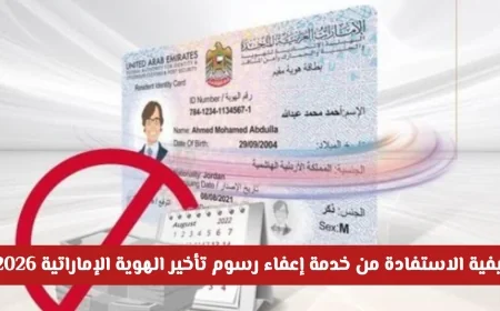 استفد الآن من إعفاء رسوم تأخير الهوية الإماراتية 2026 – دليل شامل لكيفية الاستفادة