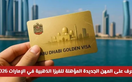 اكتشف أحدث المهن المؤهلة للفيزا الذهبية في الإمارات لعام 2026