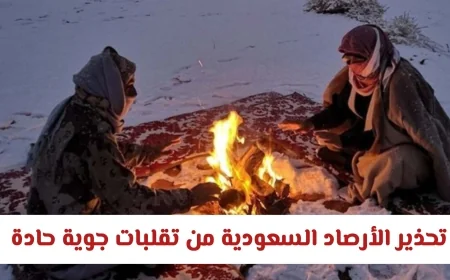 الأرصاد السعودية تحذر من تقلبات جوية حادة وانخفاض كبير في درجات الحرارة في هذه المناطق