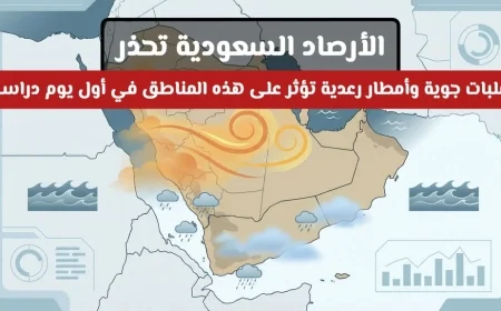 الأرصاد تحذر من تقلبات جوية وأمطار رعدية في السعودية تزامنًا مع انطلاق العام الدراسي الجديد