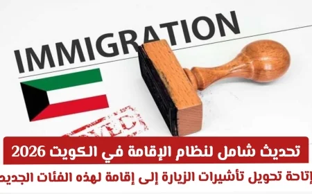 نظام الإقامة في الكويت يشهد تحديثًا شاملًا في 2026 وتحويل تأشيرات الزيارة إلى إقامة للفئات الجديدة