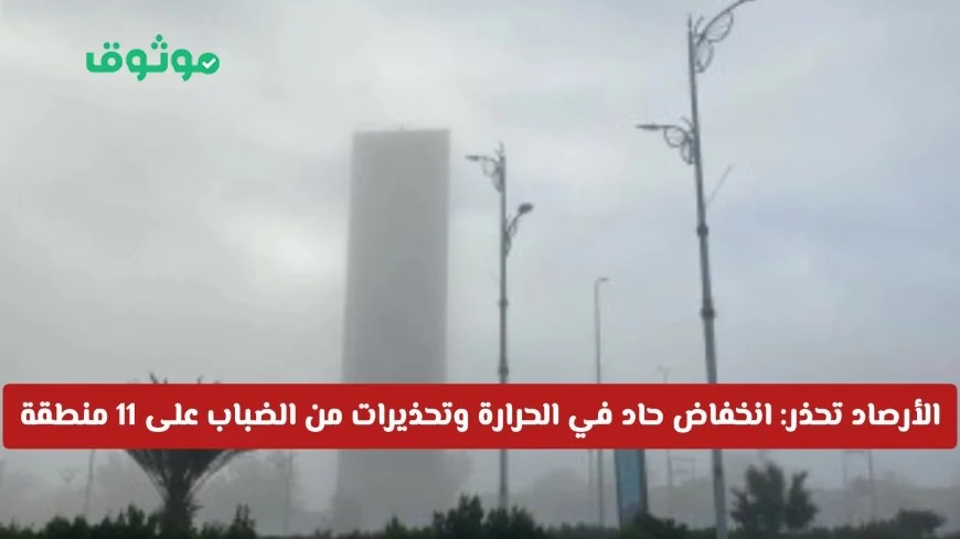 تحذير من الأرصاد السعودية: انخفاض حاد في درجات الحرارة مع تنبيهات من الضباب والغبار في 11 منطقة