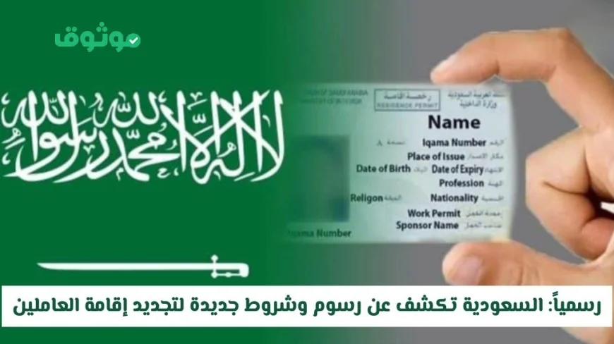 السعودية تعلن عن شروط ورسوم تجديد إقامة العاملين الجديدة التفاصيل الكاملة