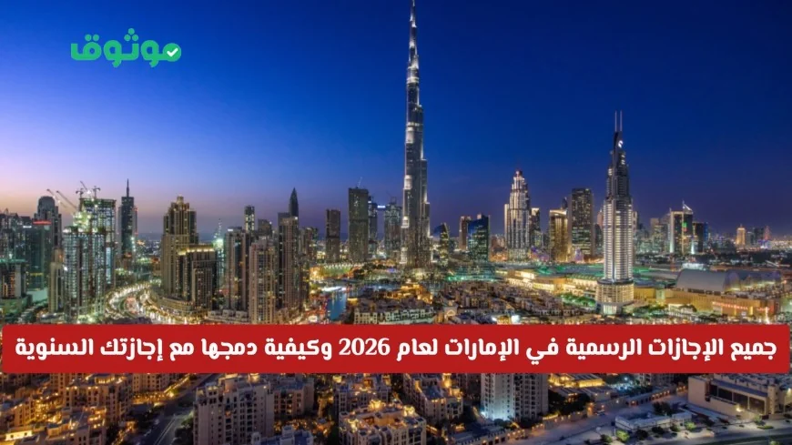 دليلك الشامل للإجازات الرسمية في الإمارات لعام 2026 وكيفية دمجها بذكاء مع إجازتك السنوية