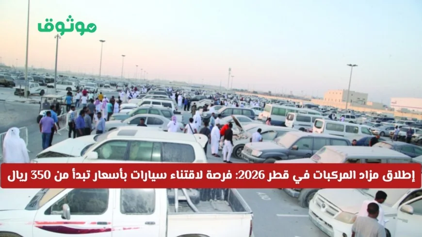 فرصة ذهبية لاقتناء سيارات بأسعار تبدأ من 350 ريال قطر في مزاد المركبات 2026 تعرف على اليوم والساعة