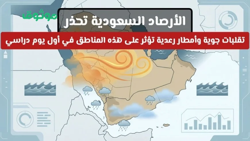 الأرصاد تحذر من تقلبات جوية وأمطار رعدية في السعودية تزامنًا مع انطلاق العام الدراسي الجديد
