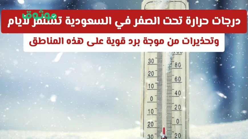 موجة برد قوية تضرب السعودية مع استمرار درجات الحرارة تحت الصفر لأيام وتحذيرات للمناطق المتضررة